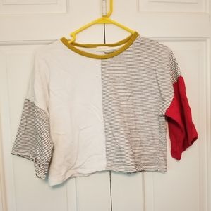 Colorblock crop top